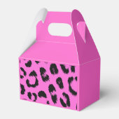 Heet roze en zwart luipaardprint bedankdoosjes (Achterkant)