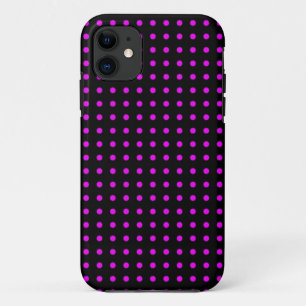 Heet roze en zwart stippenpatroon Case-Mate iPhone case