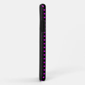 Heet roze en zwart stippenpatroon Case-Mate iPhone case (Achterkant/rechts)