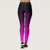 Heet roze en zwarte ombre leggings (Achterkant)