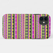 Heet roze etnisch patroon Case-Mate iPhone case (Achterkant (horizontaal))