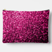 Heet roze faux glitter sparkles etui (Voorkant)
