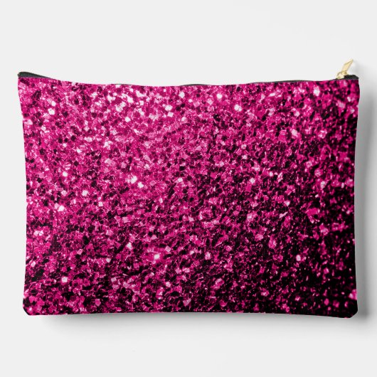 Heet roze faux glitter sparkles etui (Achterkant)