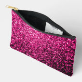 Heet roze faux glitter sparkles etui (Open)