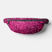 Heet roze faux glitter sparkles heuptasje (Liggend)