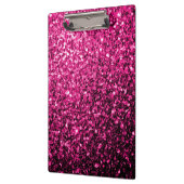 Heet roze faux glitter sparkles klembord (Links)