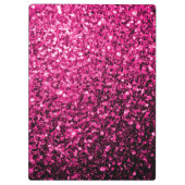 Heet roze faux glitter sparkles klembord (Achterkant)
