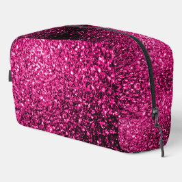 Heet roze faux glitter sparkles toilettasje