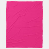 Heet Roze fleece deken (Voorkant)