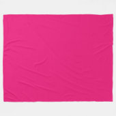 Heet Roze fleece deken (Voorkant (Horizontaal))