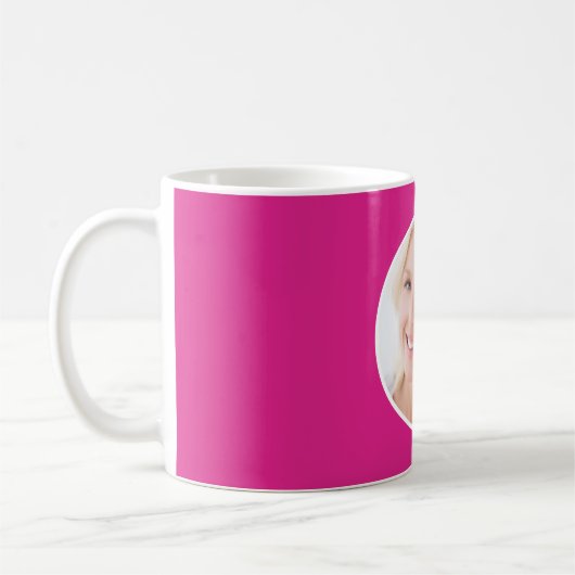 Heet roze foto koffiemok (Links)