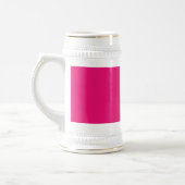 Heet Roze fuchsia linker witte stein gouden sieraa Bierpul (Links)