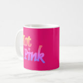Heet Roze fuchsia mok (Voorkant links)