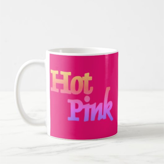 Heet Roze fuchsia mok (Links)