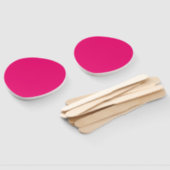 Heet roze fuchsia peddel handventilatoren handwaaier (Niet-gemonteerd)