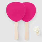 Heet roze fuchsia peddel handventilatoren handwaaier (Voorkant en achterkant)