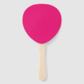 Heet roze fuchsia peddel handventilatoren handwaaier (Achterkant)
