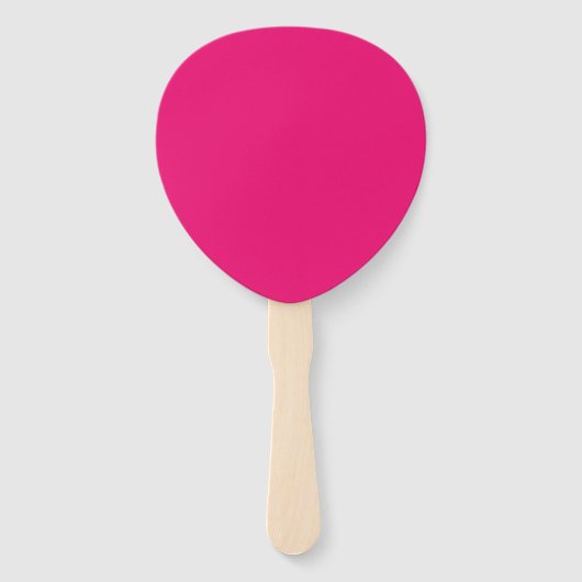 Heet roze fuchsia peddel handventilatoren handwaaier (Voorkant)