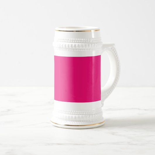 Heet Roze fuchsia wit stein gouden sieraad Bierpul (Voorkant rechts)