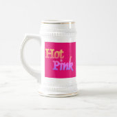 Heet Roze fuchsia wit stein gouden sieraad Bierpul (Links)