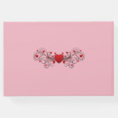 Heet roze gastboek gastenboek (Achterkant)