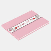 Heet roze gastboek gastenboek (Hoek)