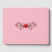 Heet roze gastboek gastenboek (Achterkant)