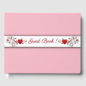 Heet roze gastboek gastenboek (Voorkant)