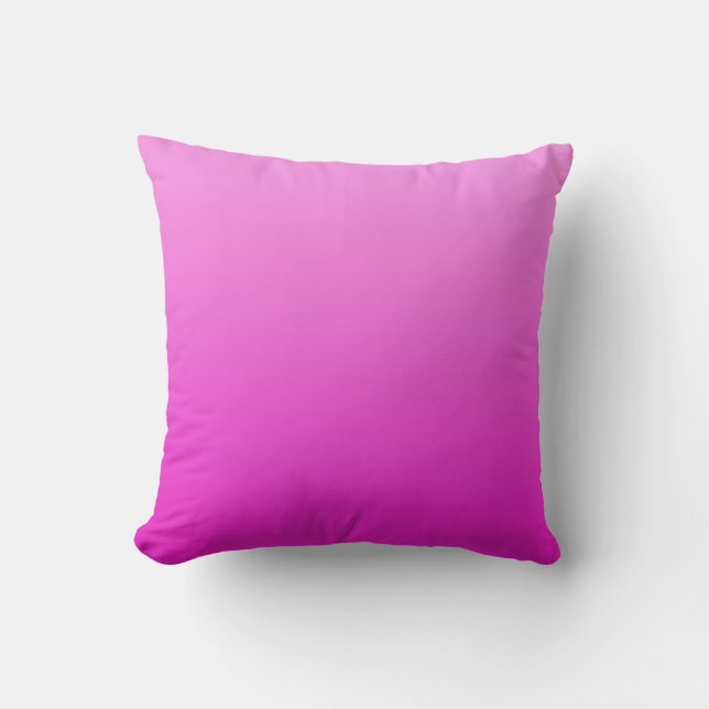 Heet Roze Gedompelde Moderne Trendy Decoratie Kussen (Voorkant)