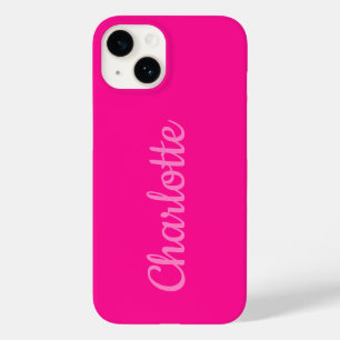 Heet Roze Gepersonaliseerd Modern Case-Mate iPhone 14 Hoesje