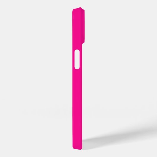 Heet Roze Gepersonaliseerd Monogram Naam Modern Case-Mate iPhone Case (Achterkant / Rechts)