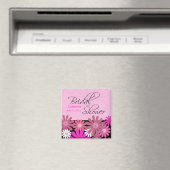Heet Roze Gerber Madelief Bruiloftsmagneet Magneet (Insitu (Vaatwasser))