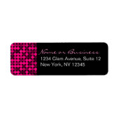 Heet Roze Glam Custom Adresetiketten Etiket (Voorkant)