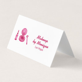 Heet Roze Glam Make-up Artiest QR Code Visitekaartje