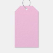 Heet Roze Glam Zijde Ruffles Patroon Modern Cadeaulabel (Achterkant)