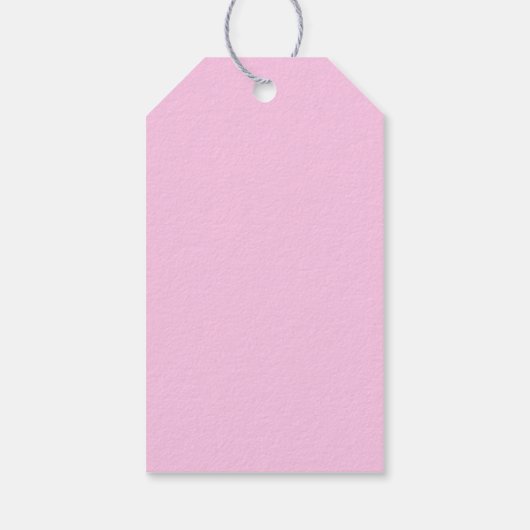 Heet Roze Glam Zijde Ruffles Patroon Modern Cadeaulabel (Achterkant)