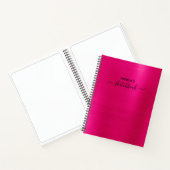 Heet Roze Glans Ombre Folie Schets Notitieboek (Binnen)