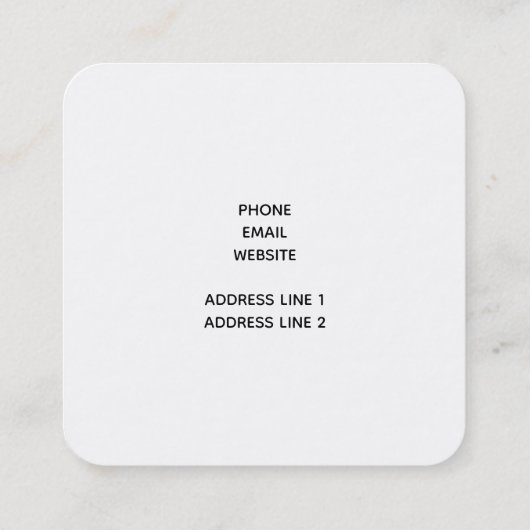 Heet Roze Glanzende Lippen op Zwart Visitekaartje (Achterkant)