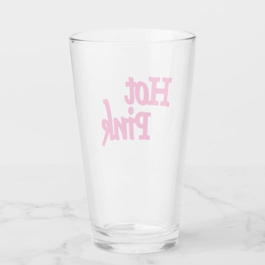 Heet Roze glazen tumbler (Achterkant)