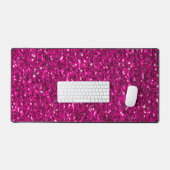 Heet roze glinsterende glitter vonken bureaumat (Keyboard & Muis)