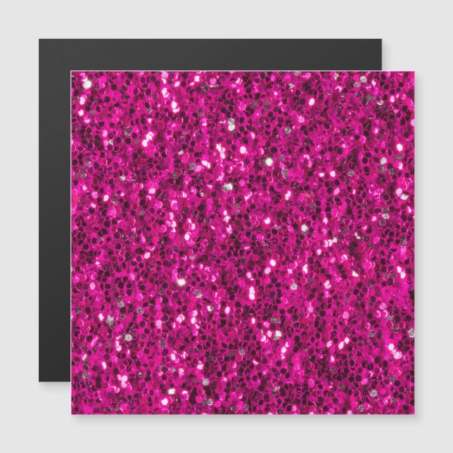 Heet roze glinsterende nepglinters (Voorkant / Achterkant)
