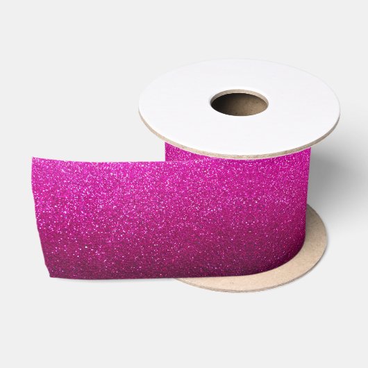 Heet Roze Glitter Bruidsfeest Verjaardagsfeest Satijnen Lint (Spoel)