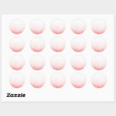 Heet Roze Glitter Custom Trendy Ronde Sticker (Vel)