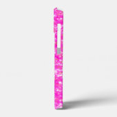 Heet Roze Glitter Elegante Persoonlijke Case-Mate iPhone Case (Achterkant / Links)