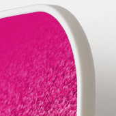 Heet Roze Glitter Ombre Monogram Pickleball Paddle (Links Detail)