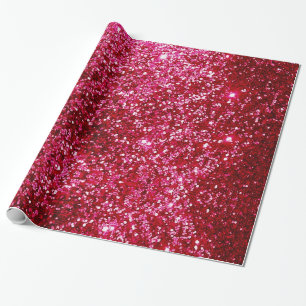Heet Roze Glitter Verpakkingsdocument Cadeaupapier