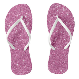Heet Roze Glitter Vonken Teenslippers