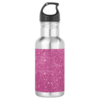 Heet Roze Glitter Vonken Waterfles