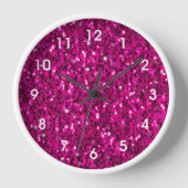 Heet roze glitters namaak glans (Voorkant)