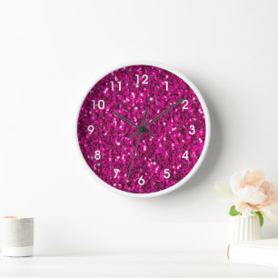 Heet roze glitters namaak glans